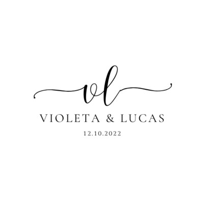 SELLO DE BODA PERSONALIZADO LINEAL SELLO DE BODA PERSONALIZADO LINEAL