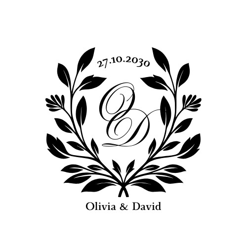 SELLO DE BODA PERSONALIZADO ROMAN