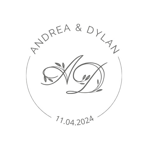 SELLO DE BODA PERSONALIZADO PETALS