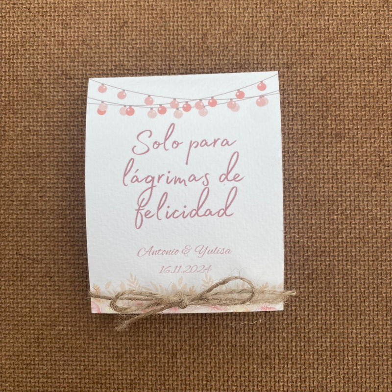 PAÑUELOS BODA FAROLILLOS