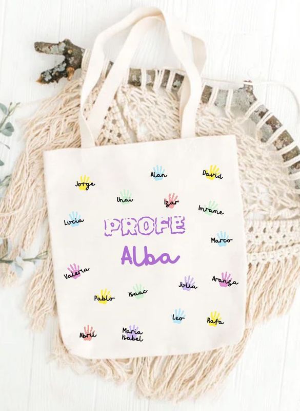 TOTE BAG PROFESORES DISEÑO MANOS