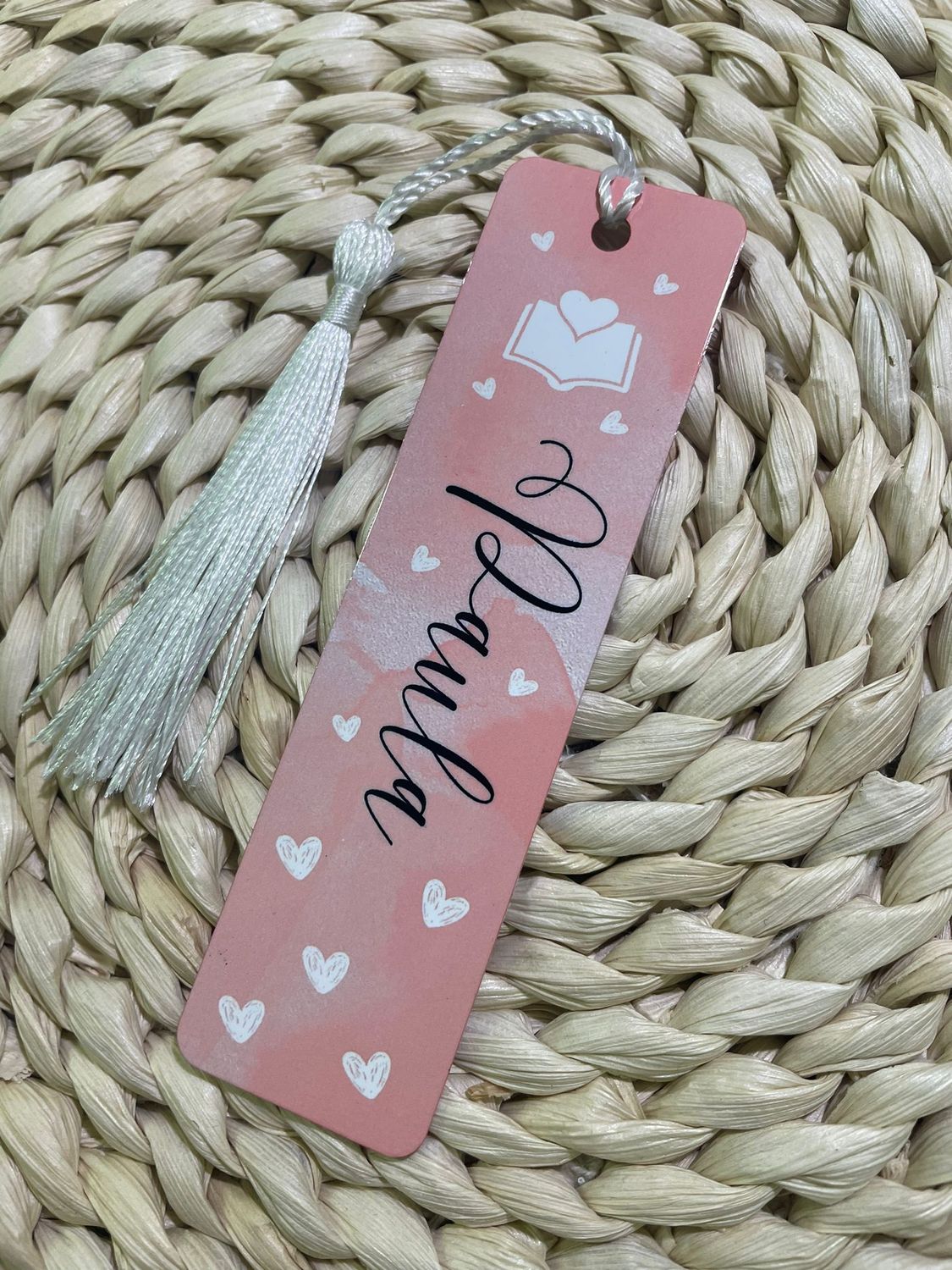 MARCAPÁGINAS PERSONALIZADO CORAZONES
