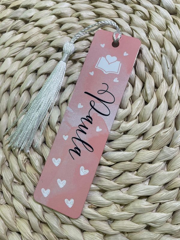 MARCAPÁGINAS PERSONALIZADO CORAZONES