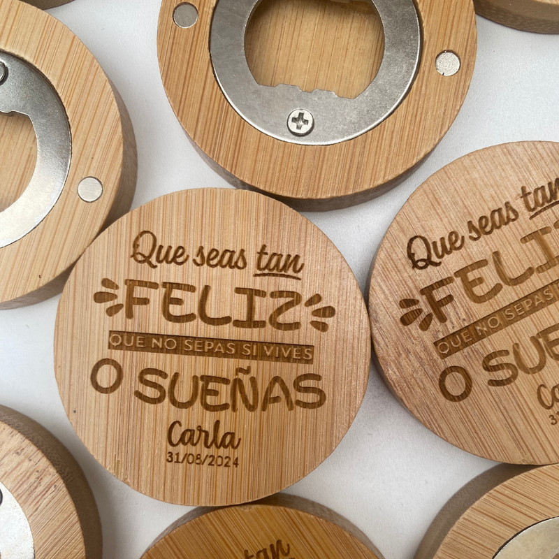 ABRIDOR DE MADERA PERSONALIZADO