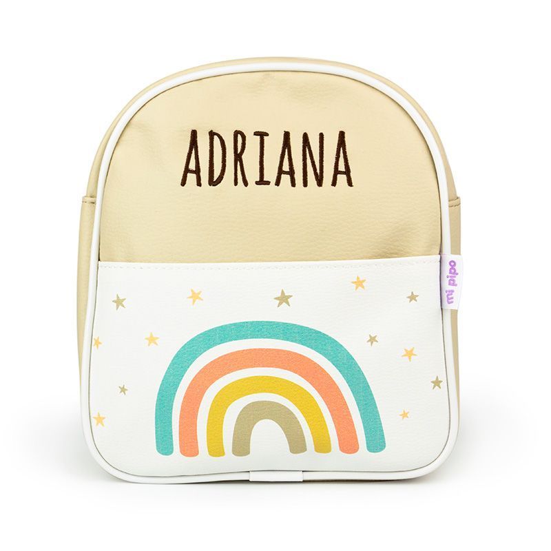 Mochila Guardería Personalizada Arcoiris