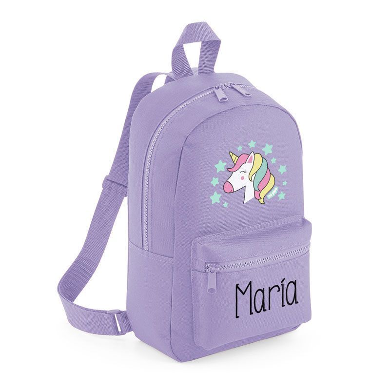 Mochila Personalizada Medium Nylon Unicornio