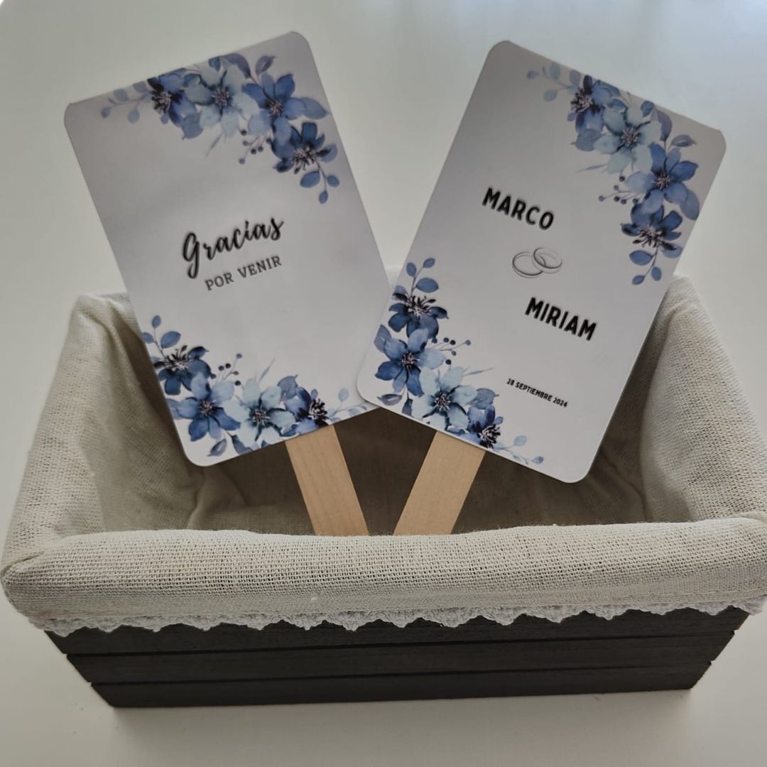 PAI PAI BODA FLORES AZULES