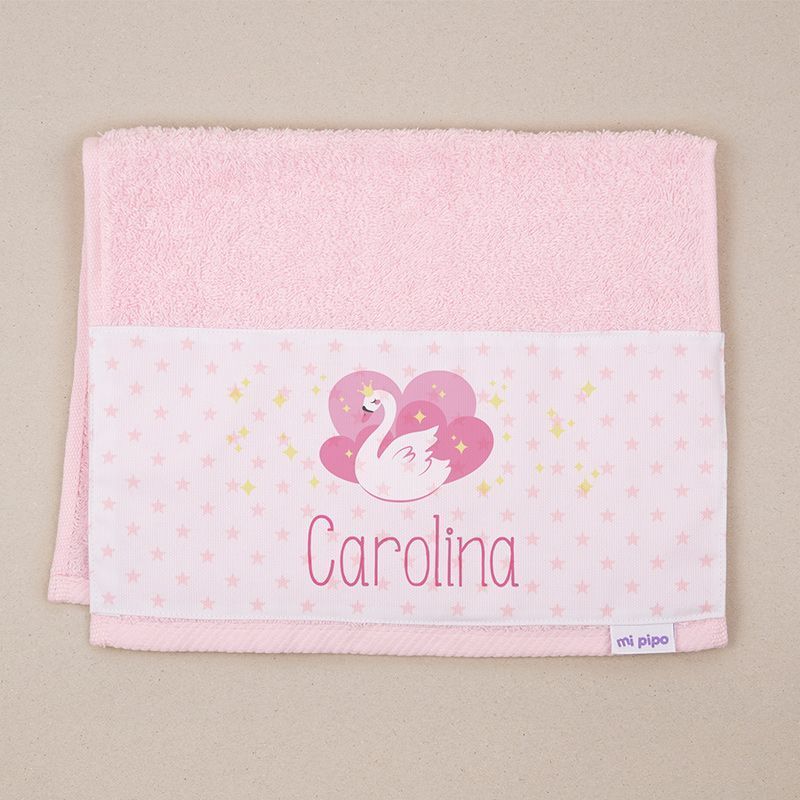 Toalla de Guardería Personalizada Cisne