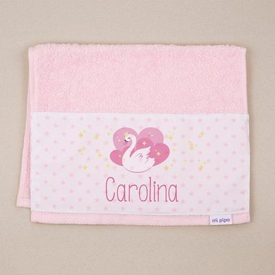 Toalla de Guardería Personalizada Cisne