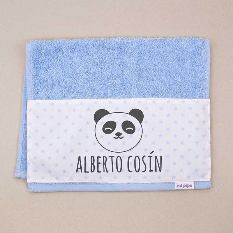 Toalla de Guardería Personalizada Oso Panda