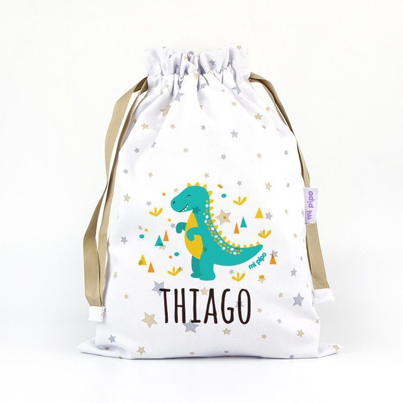 Bolsa de Almuerzo Personalizada Dinosaurio