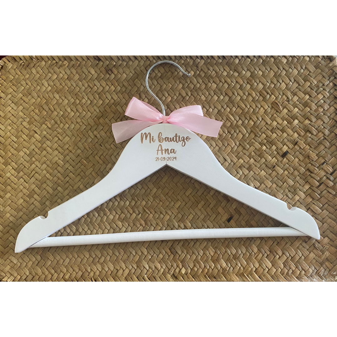 PERCHA DE BAUTIZO PERSONALIZADA
