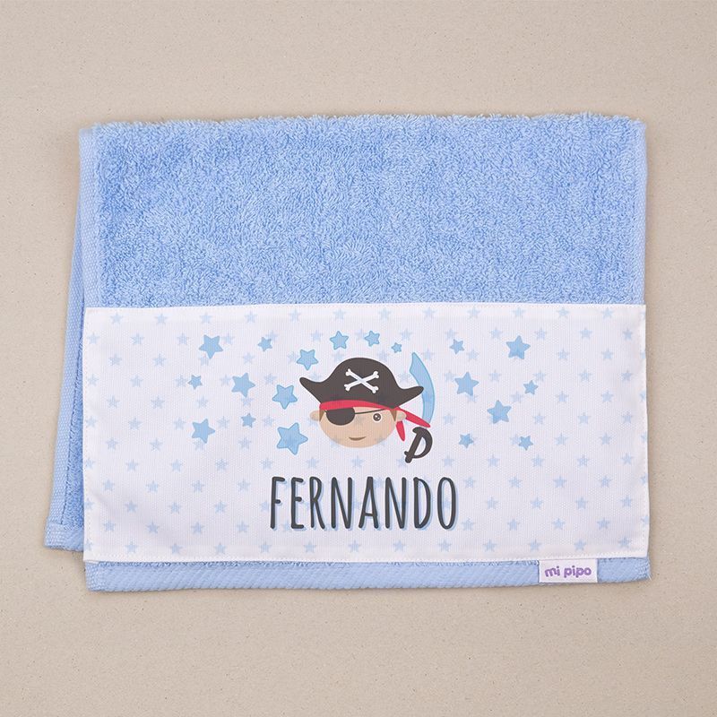 Toalla de Guardería Personalizada Pirata