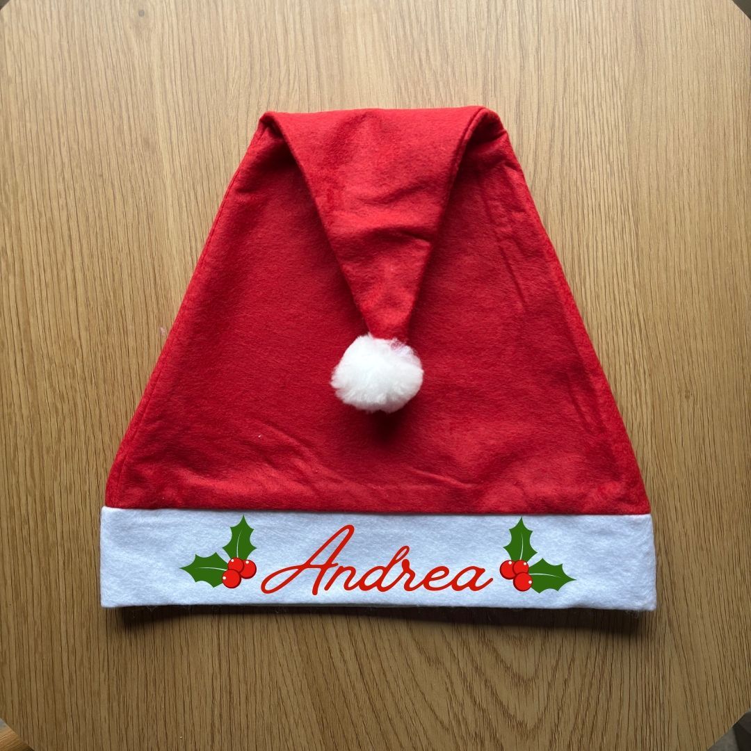 Gorro Navideño Personalizado HOJAS