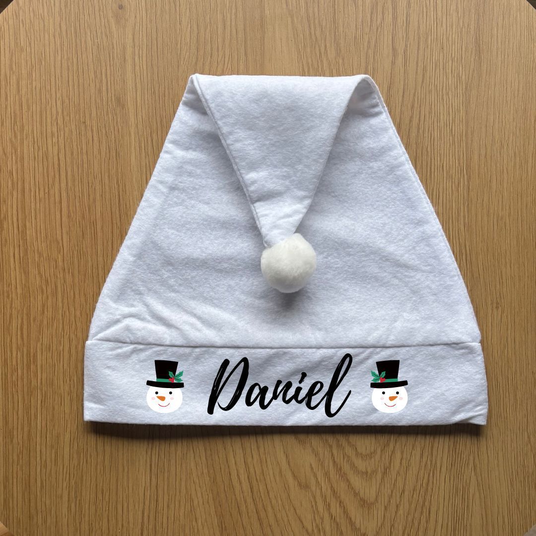 Gorro Navideño Personalizado MUÑECO DE NIEVE