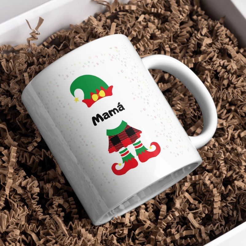 Taza de Navidad Personalizada ELFA