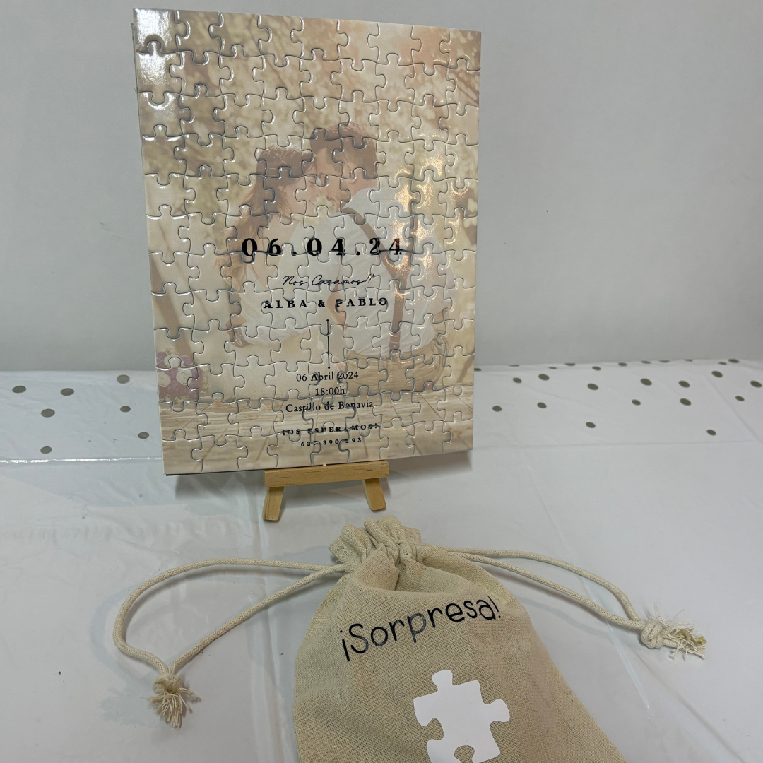 PUZZLE INVITACIÓN DE BODA