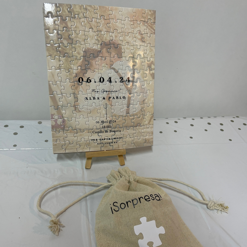 PUZZLE INVITACIÓN DE BODA