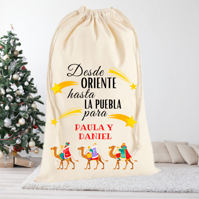 SACO DE REGALOS PERSONALIZADO REYES MAGOS