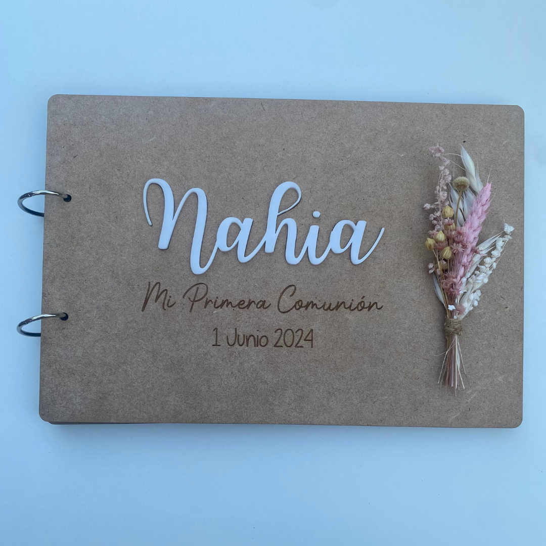 LIBRO DE FIRMAS DE COMUNIÓN PERSONALIZADO
