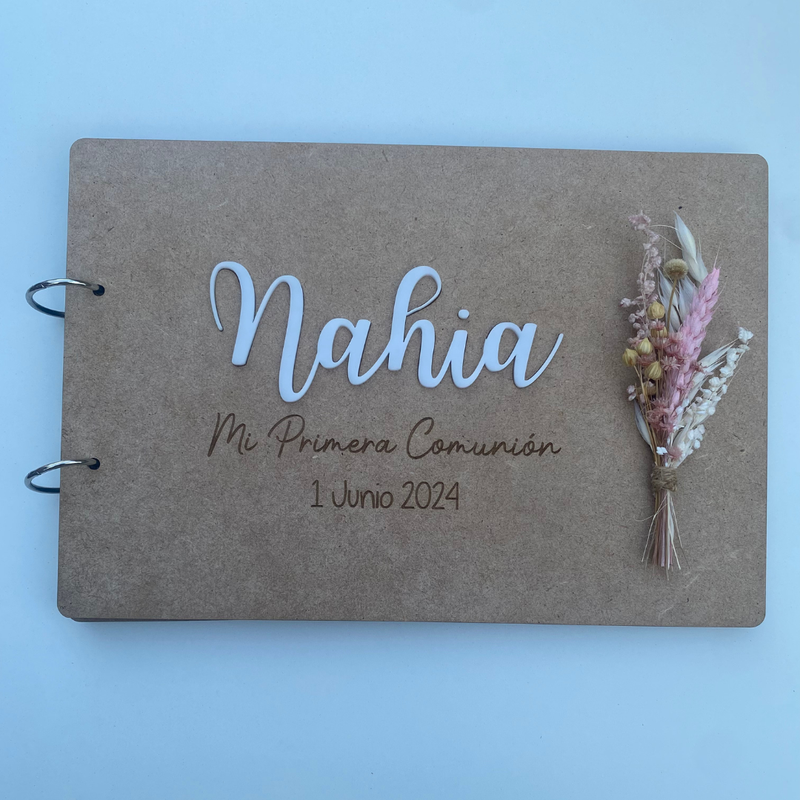 LIBRO DE FIRMAS DE COMUNIÓN PERSONALIZADO