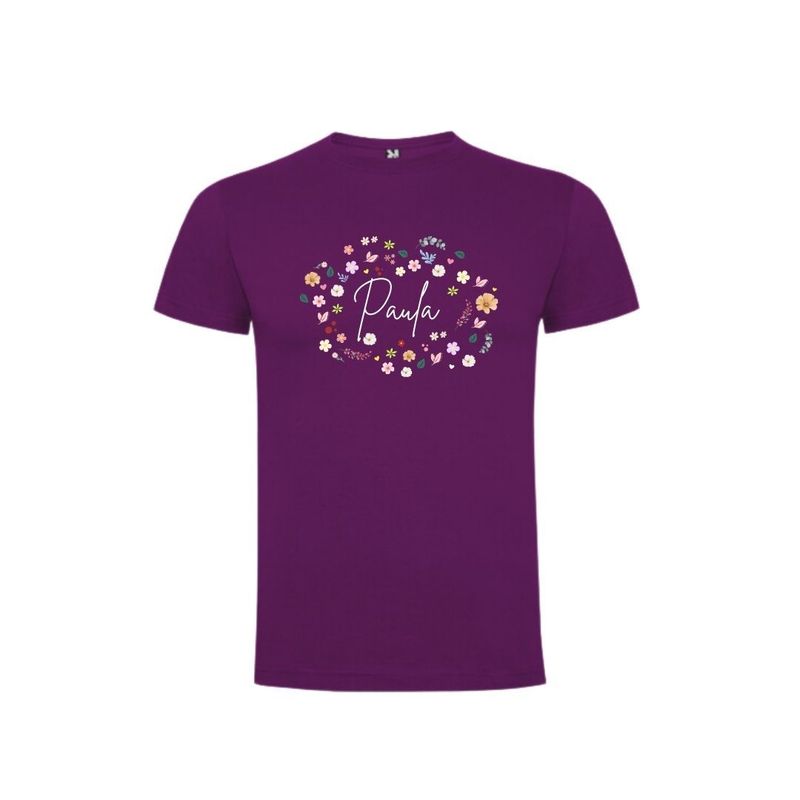 Camiseta de niña DISEÑO VARIADO Y NOMBRE