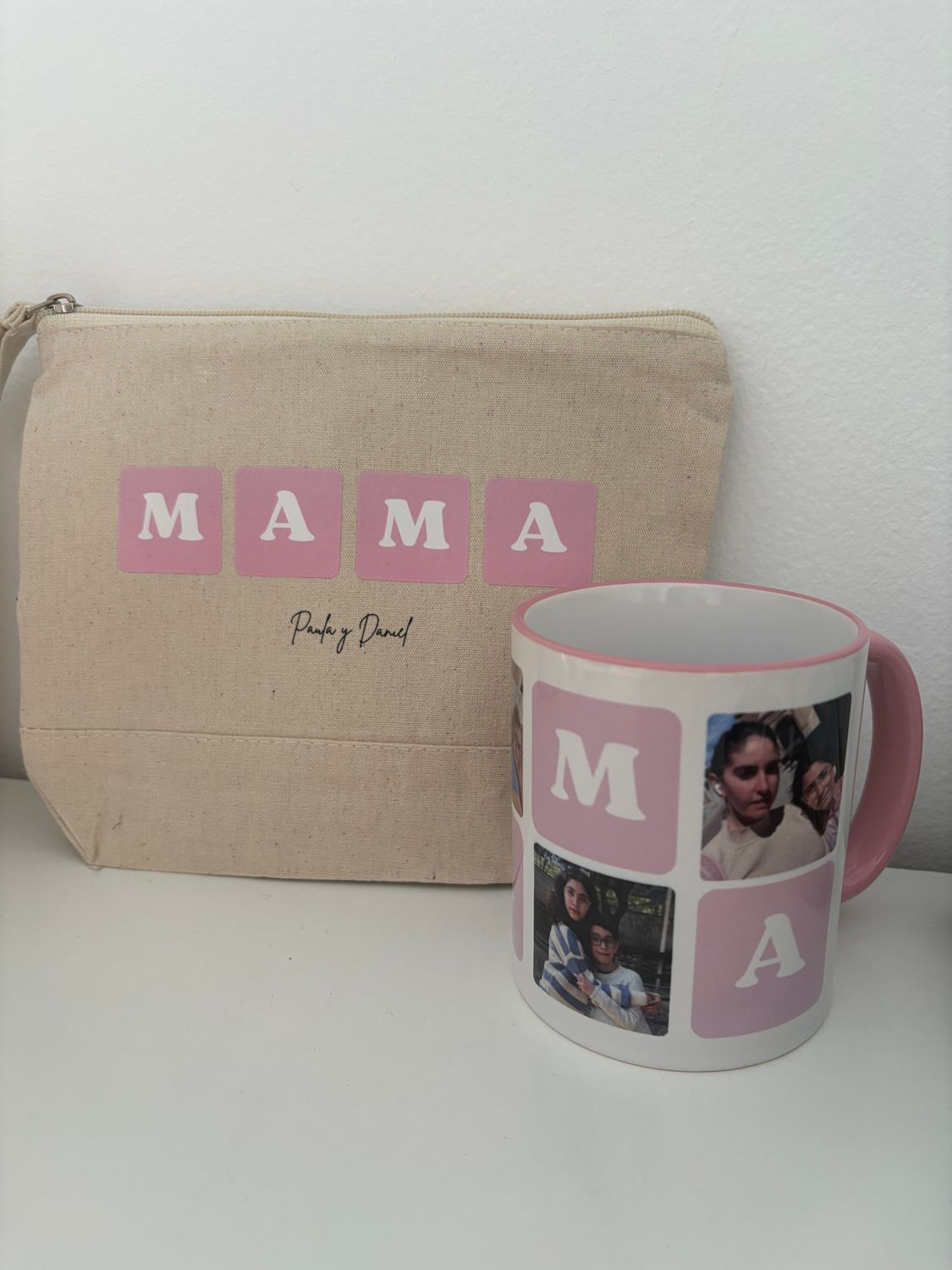 SET REGALO MAMA  “neceser  y taza rosa”