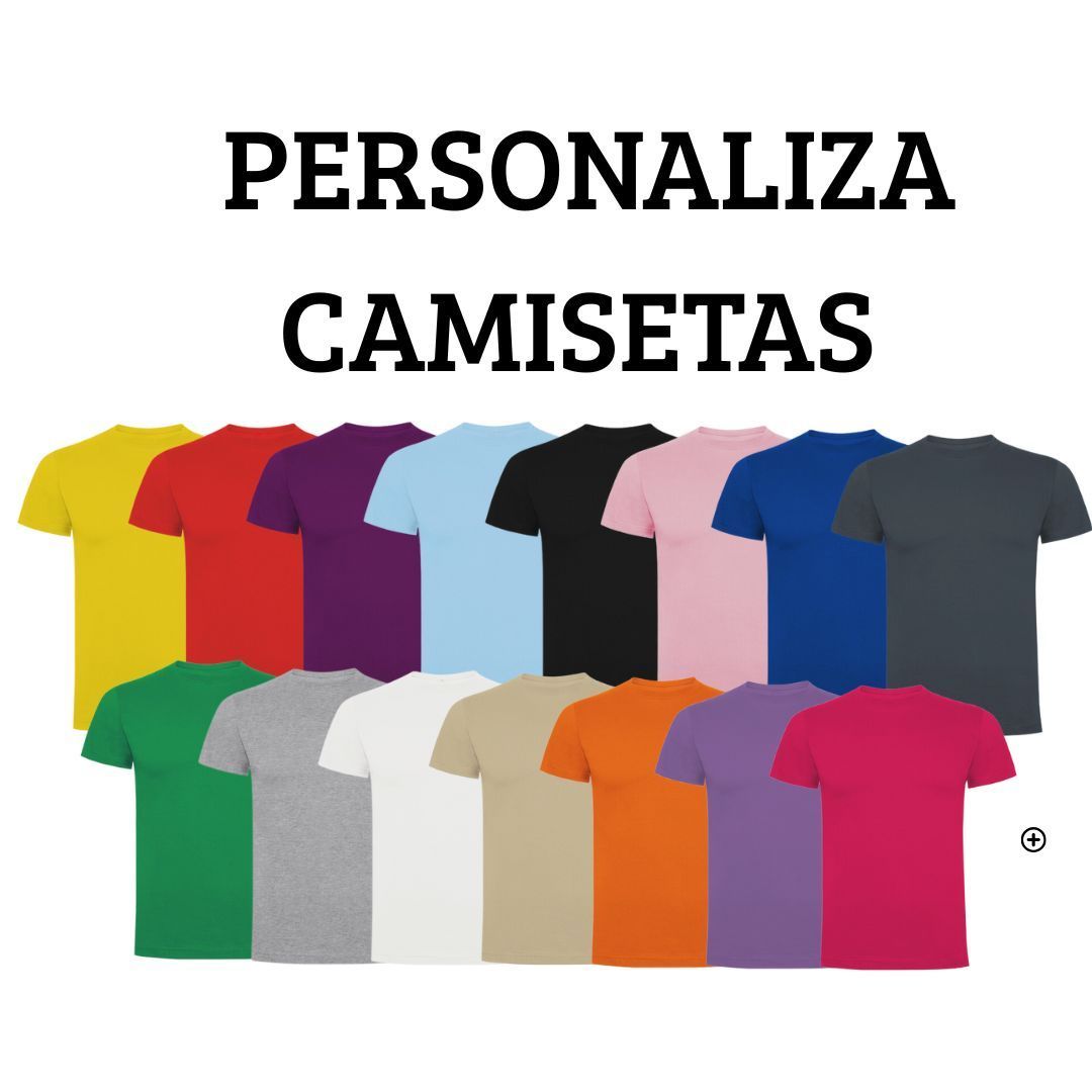 Camisetas de colores para personalizar como quieras