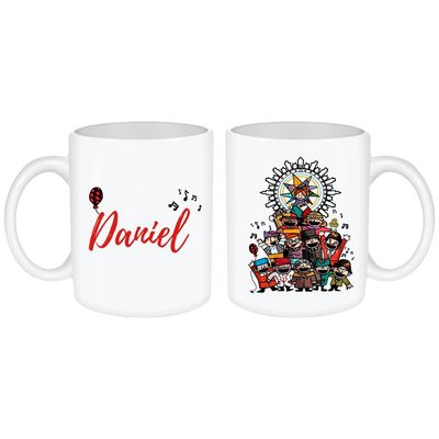TAZA CABEZUDOS PERSONALIZADA