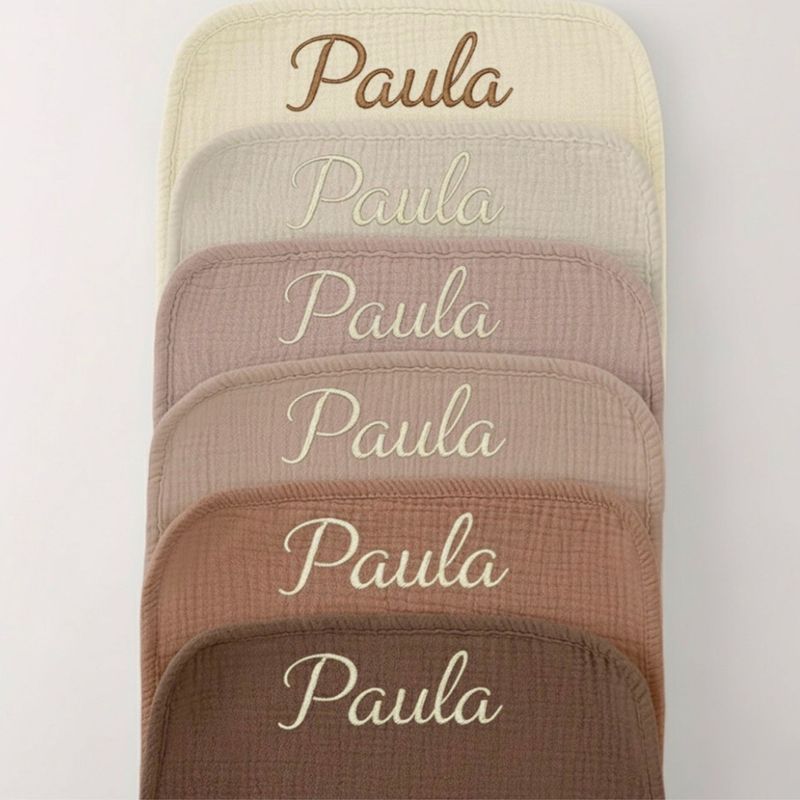 Gasas de Bebé de Algodón Personalizadas Y BORDADAS - Suaves y Absorbentes