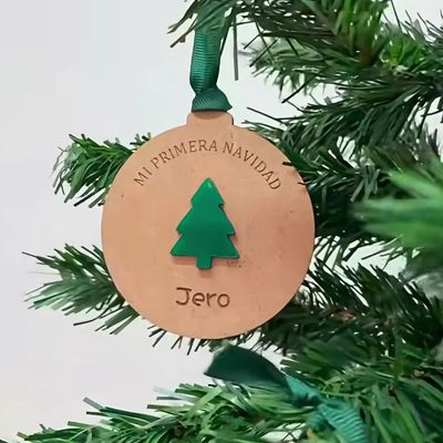 BOLA DE NAVIDAD DE MADERA CON NOMBRE MI PRIMERA NAVIDAD BOLA DE NAVIDAD DE MADERA CON NOMBRE MI PRIMERA NAVIDAD