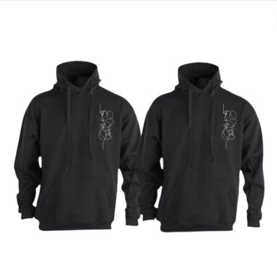 DUO SUDADERAS PAREJA SILUETAS