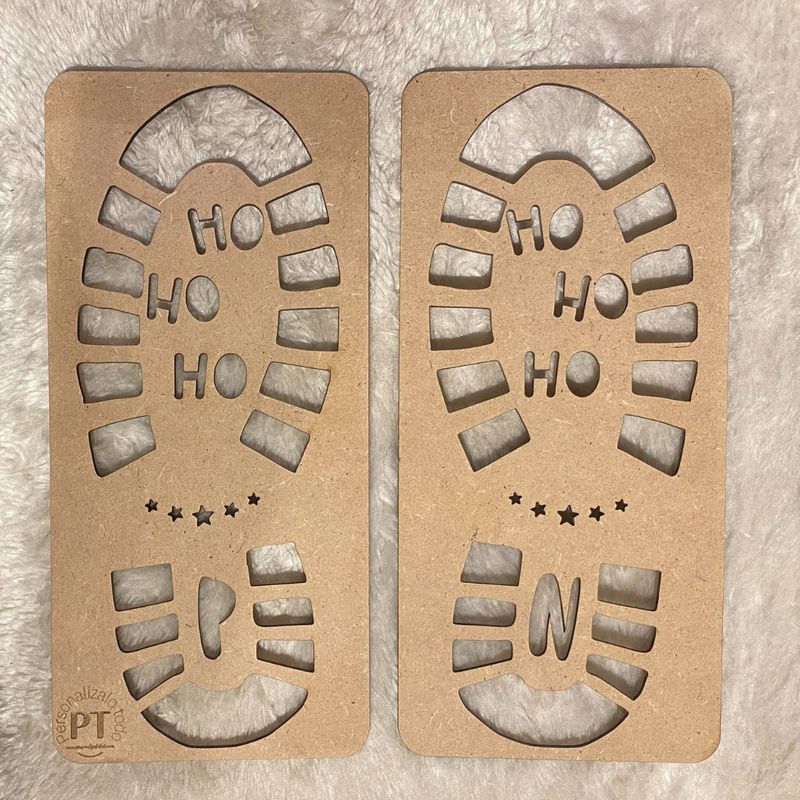 PLANTILLAS HUELLAS PAPÁ NOEL