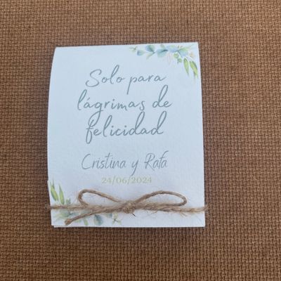 PAÑUELOS BODA HOJAS