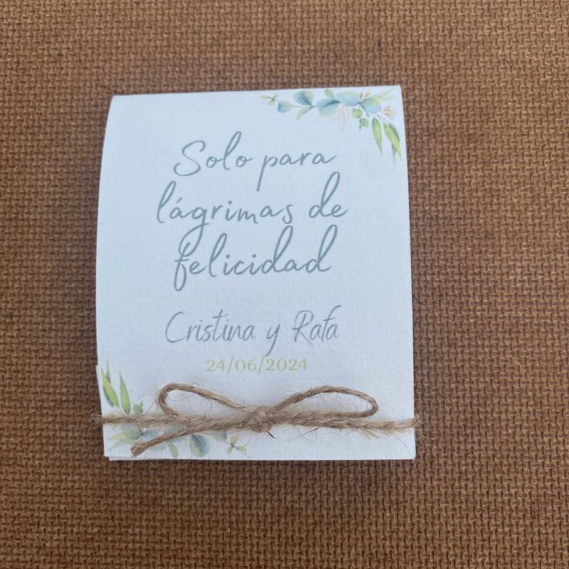 PAÑUELOS BODA HOJAS