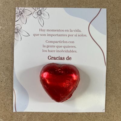 TARJETA DE AGRADECIMIENTO BOMBÓN
