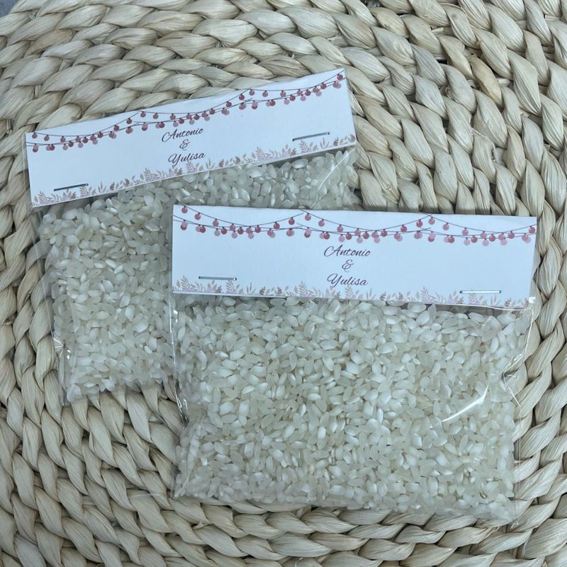 BOLSA DE ARROZ BODA FAROLILLOS
