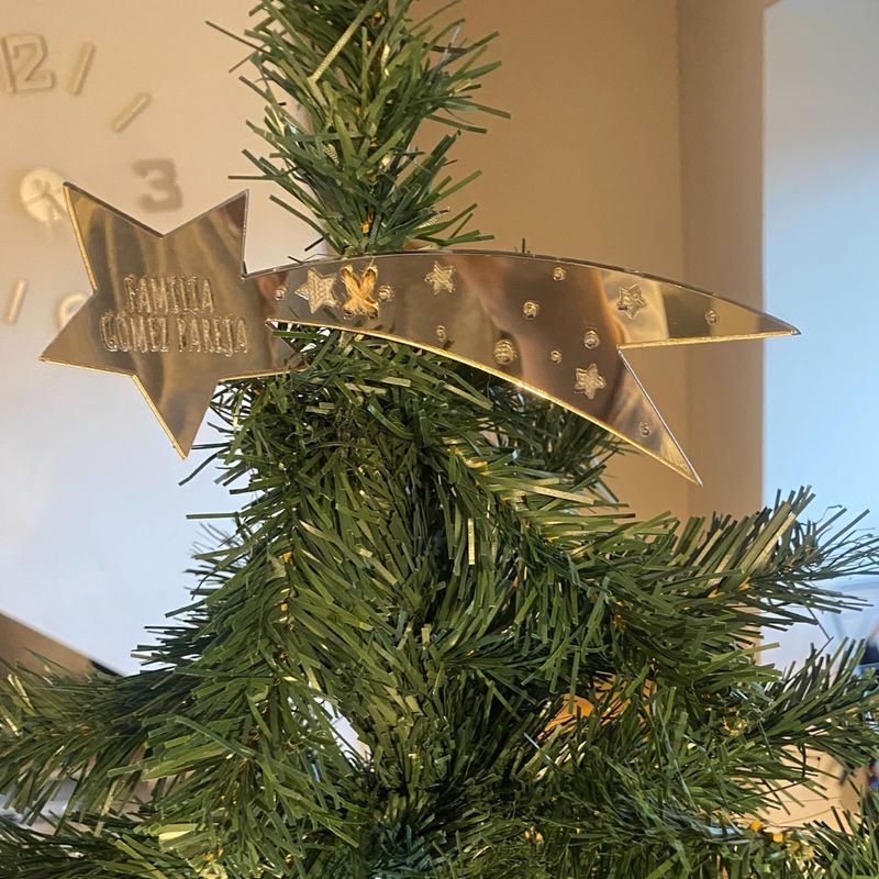 ESTRELLA DE ÁRBOL DE NAVIDAD PERSONALIZADA
