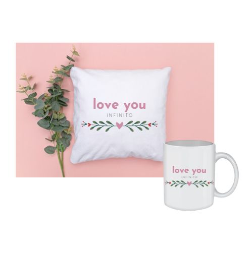 PACK COJÍN + TAZA AMOR