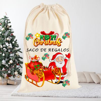 SACO DE REGALOS PAPÁ NOEL