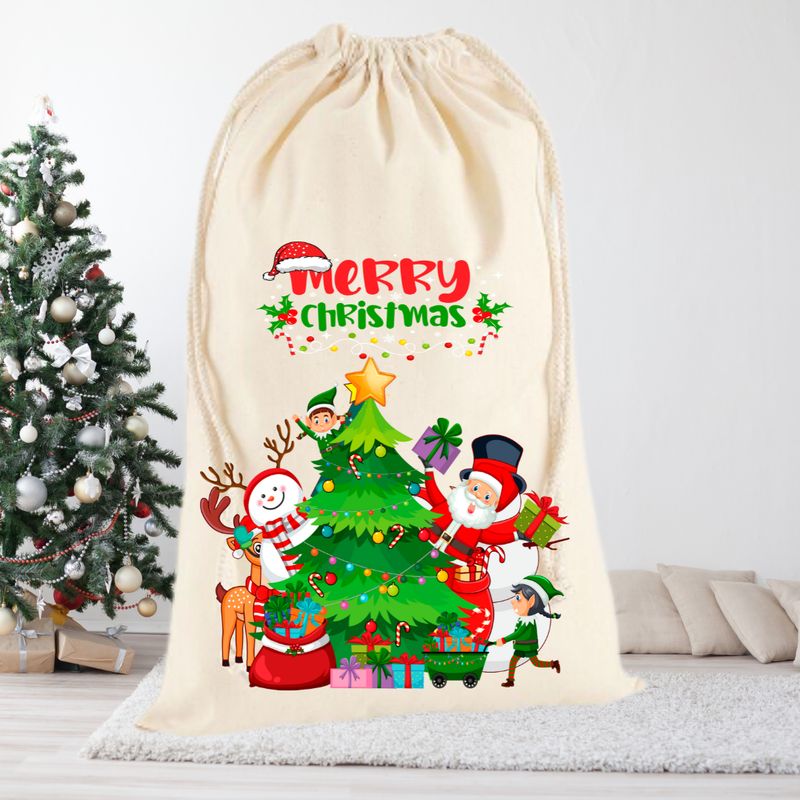 SACO DE REGALOS NAVIDEÑO