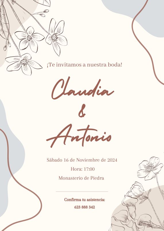 INVITACIÓN DE BODA ART
