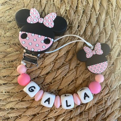 CHUPETERO PERSONALIZADO MINNIE + LLAVERO