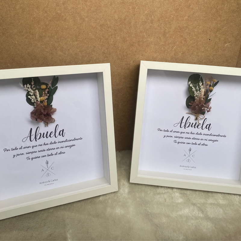 CUADRO DE FLORES PRESERVADAS