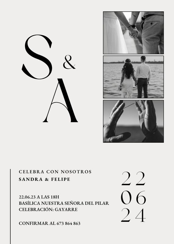 INVITACIÓN DE BODA CARRUSEL