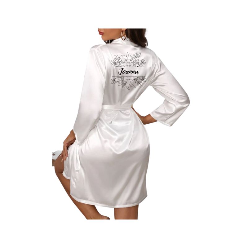 PACK BATA Y ZAPATILLAS DE NOVIA FLORAL