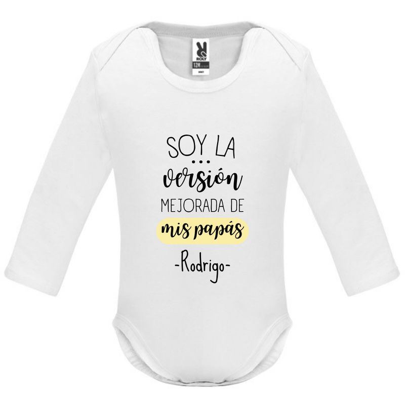 BODY SOY LA VERSIÓNMEJORADA DE MIS PAPÁS PERSONALIZADO