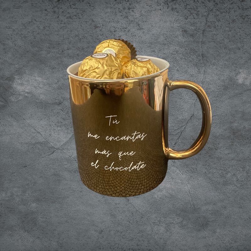 TAZA BOMBÓN ESPEJO PERSONALIZADA