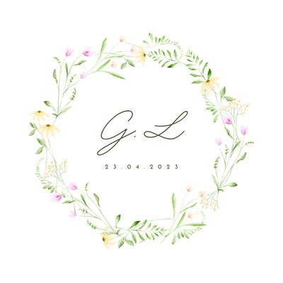 SELLO DE BODA PERSONALIZADO PRIMAVERA SELLO DE BODA PERSONALIZADO PRIMAVERA