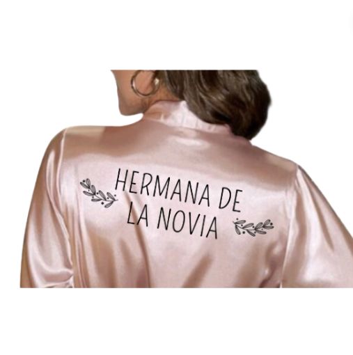 BATA PARA INVITADAS ROSA BASIC